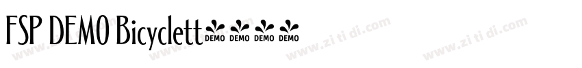 FSP DEMO Bicyclett字体转换 FSP DEMO Bicyclett字体转换